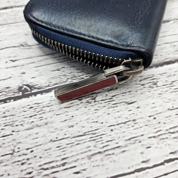 Christian Louboutin blue spikes zippy Wallet - Picture 4 of 6